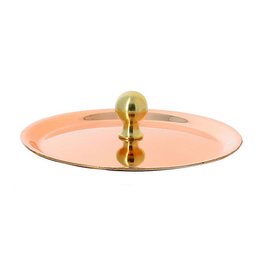 Inocuivre Saucepan Lid with Brass Knob 3.9 inch diameter