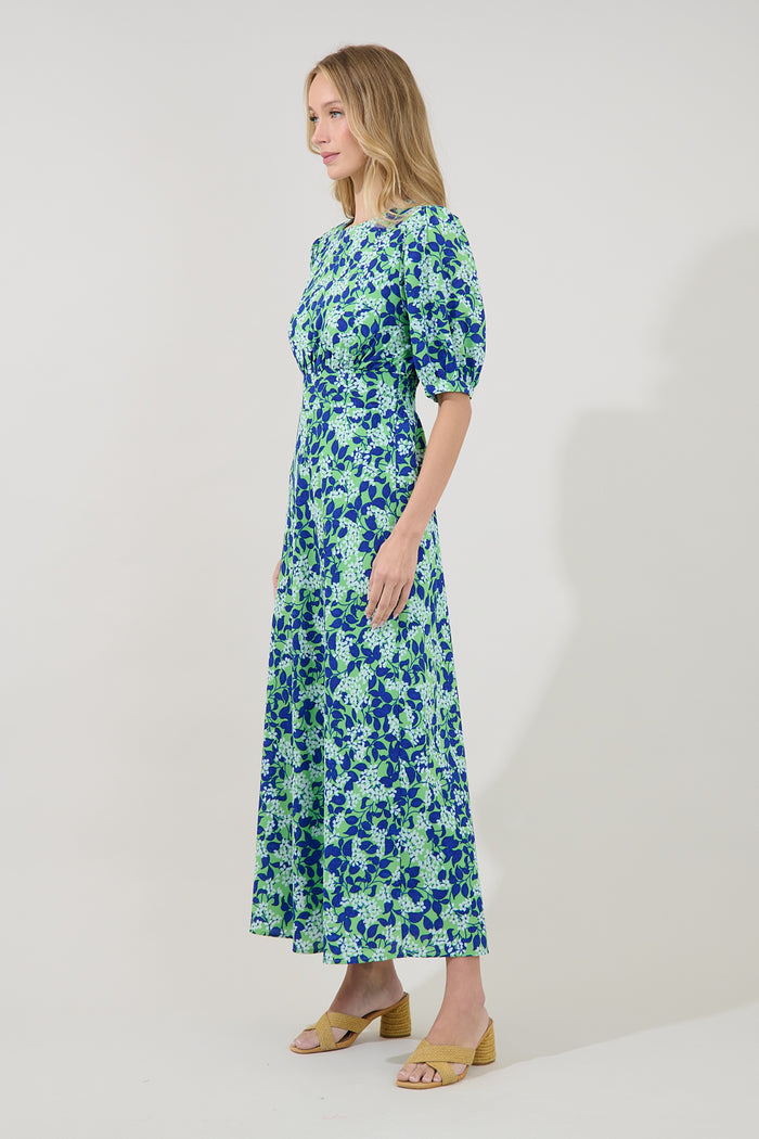 Iriela Smocked Maxi Dress Floral