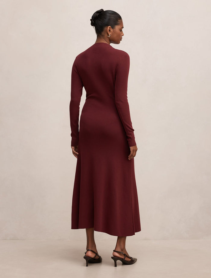 Irina Petite Long Sleeve Tie Knit Dress Forever New