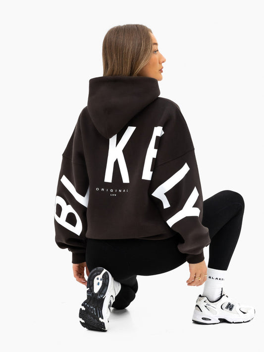 Isabel Oversized Hoodie - Deep Brown