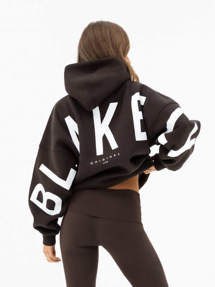 Isabel Oversized Hoodie - Deep Brown