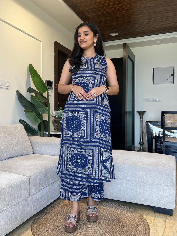 Jasmine Closed Neck Coord Set- Shyam