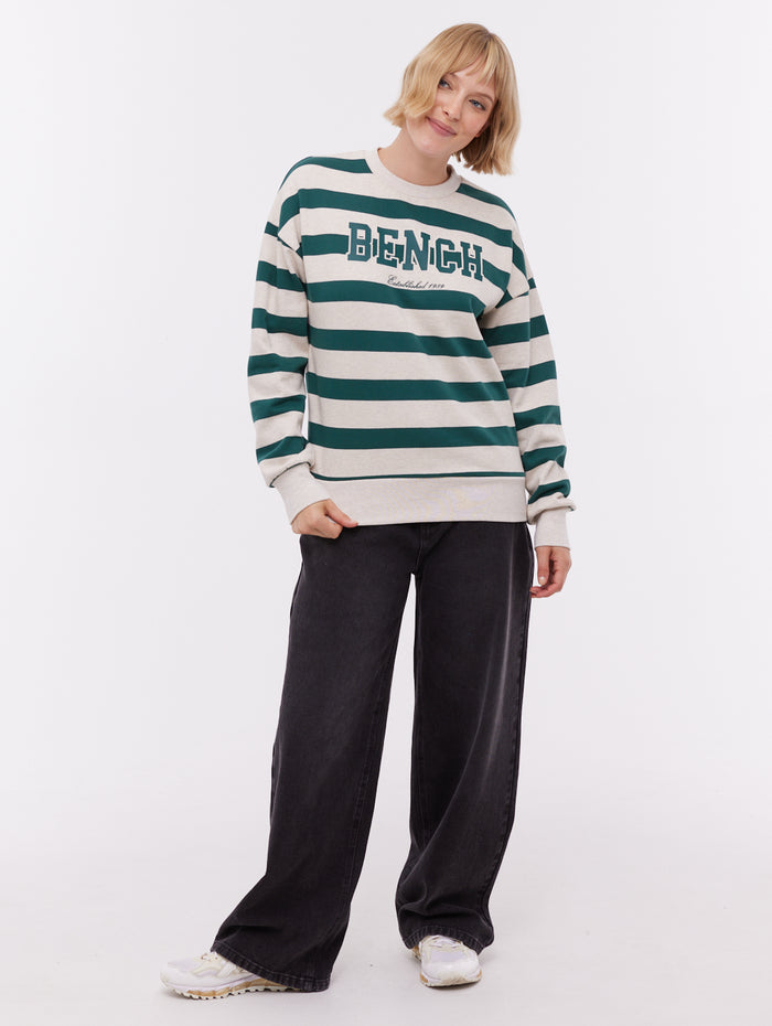 Jaye Beige CR019X Crews Striped Appliqué Shot 2
