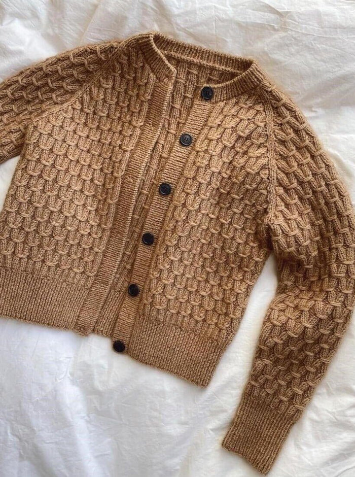 Jenny jakke af PetiteKnit, No 2 + Silk mohair Strikkekit PetiteKnit
