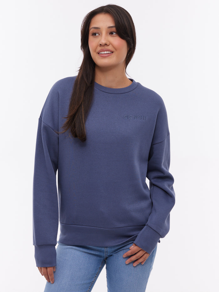 Joda Blue BL055 Crews Oversized Embroidery Shot 1