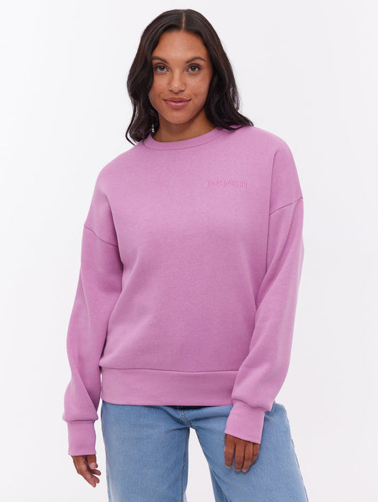 Joda Pink PU067 Crews Oversized Embroidery Shot 1