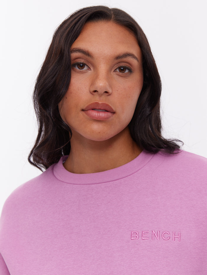 Joda Pink PU067 Crews Oversized Embroidery Shot 3