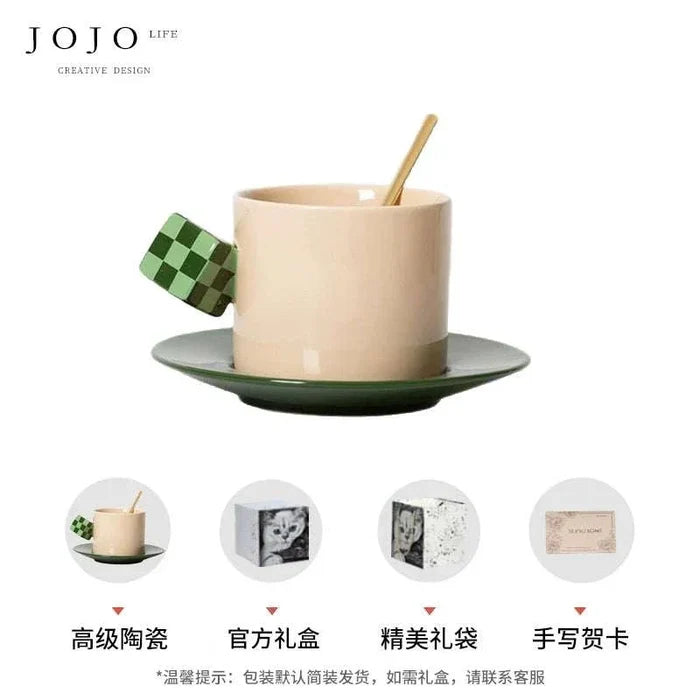 [Cylindrical]? Green? (Unique handle design)