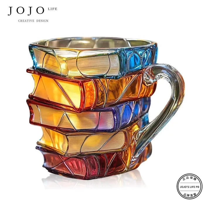 Painted book cup A