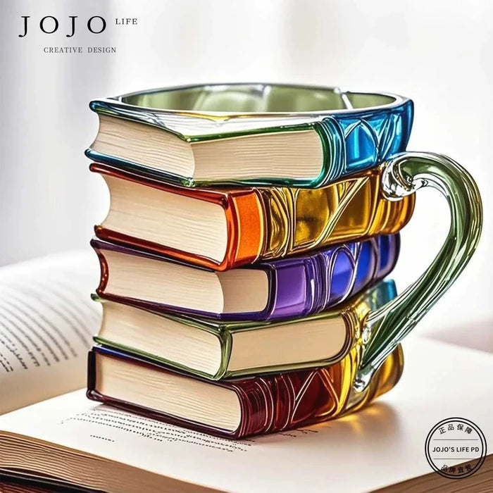 Painted book cup B