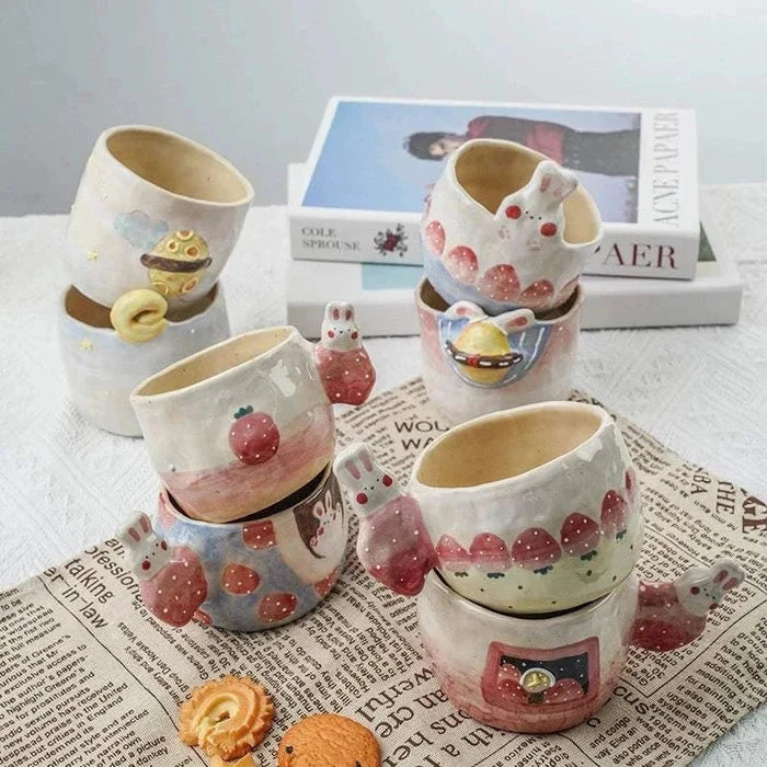 JOJO Rabbit. cups home hand-painted.