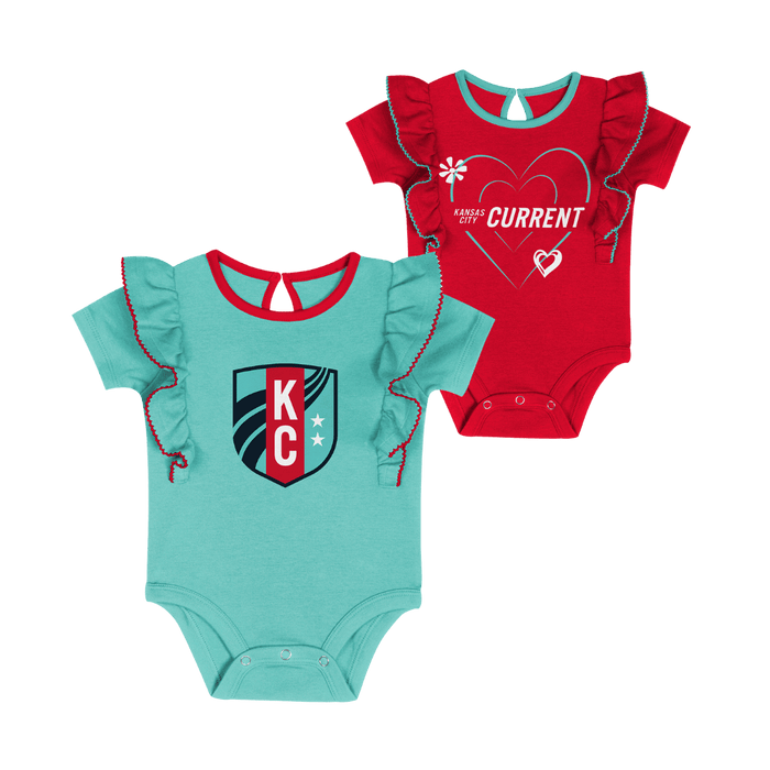 KC Current Newborn Sassy Ruffle Onesie Set