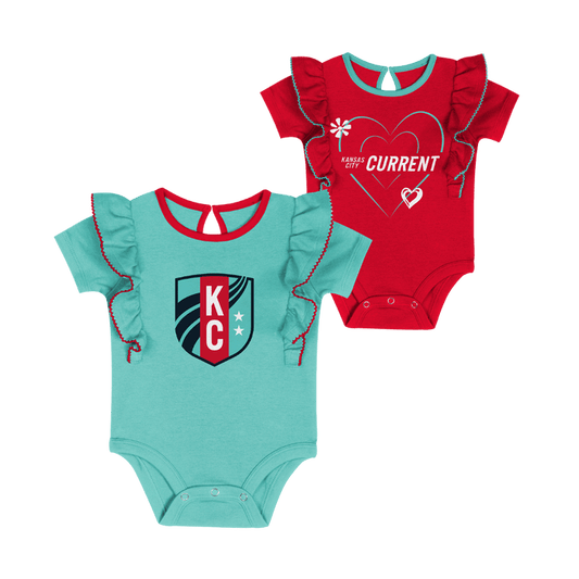 KC Current Newborn Sassy Ruffle Onesie Set