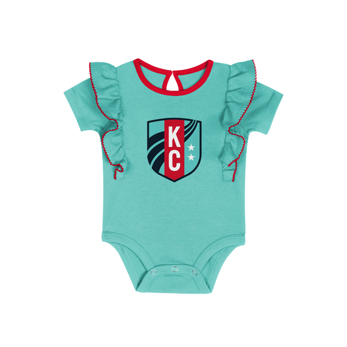 KC Current Newborn Sassy Ruffle Onesie Set