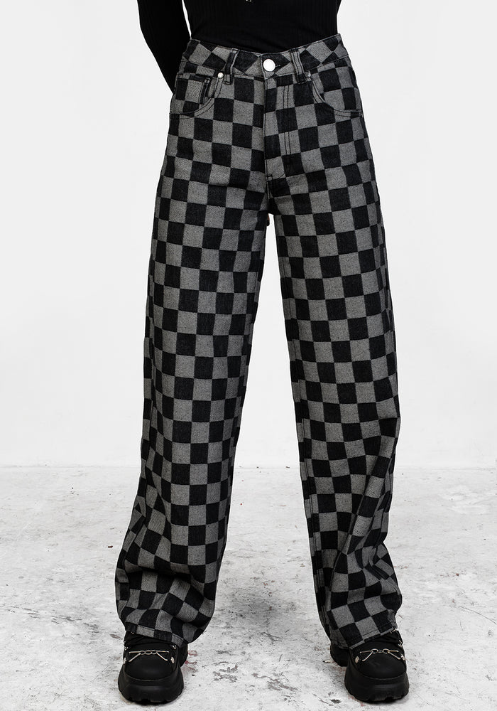 KERB WIDE LEG DENIM JEANS