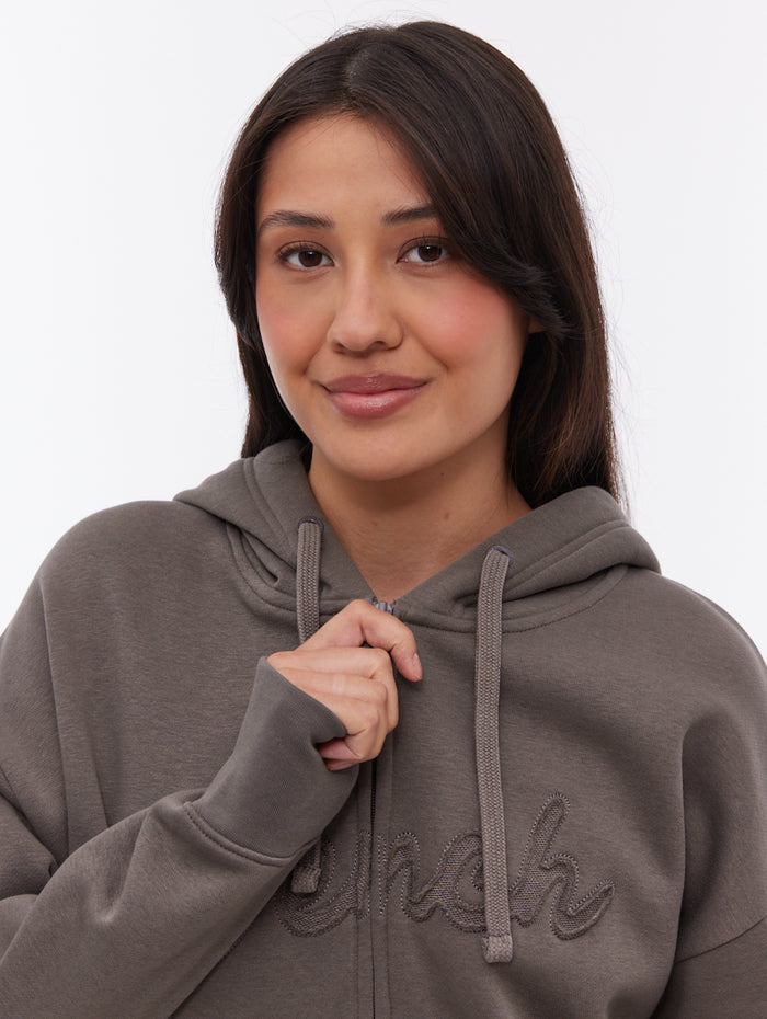 Kingra Grey GY052 Zips Oversized Embroidery Shot 2