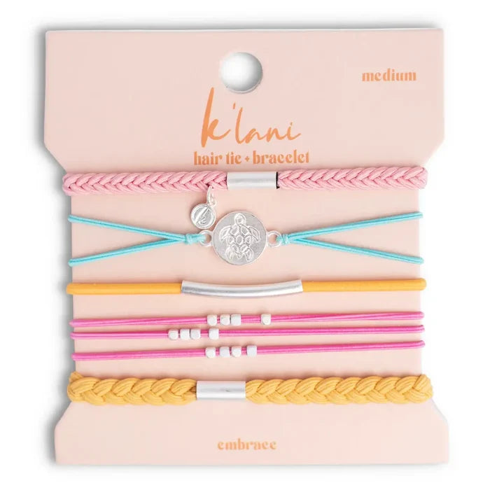 K'lani hair tie bracelets - "Embrace"