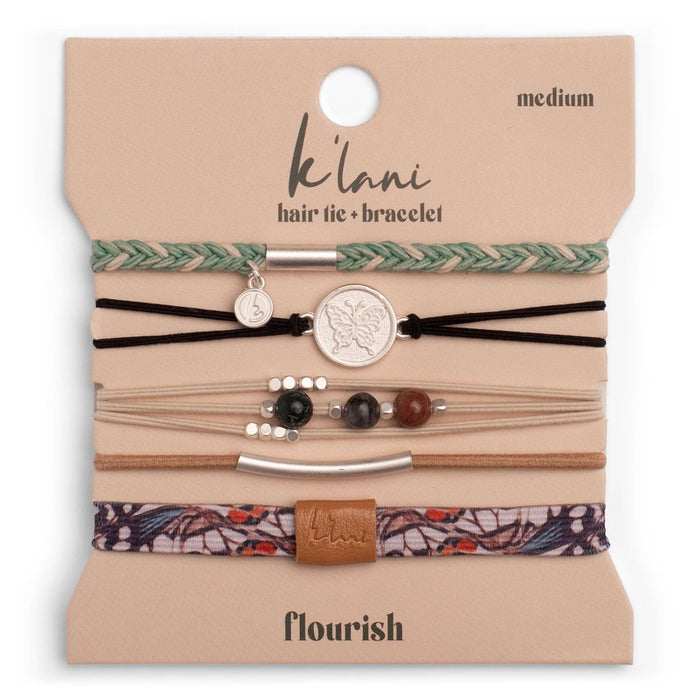K'lani hair tie bracelets - "Flourish"