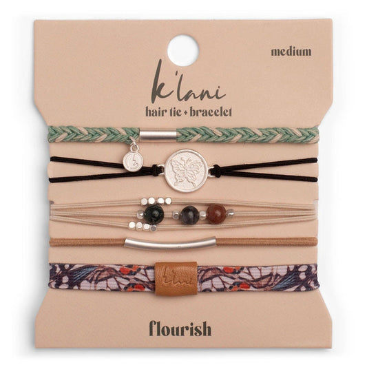 K'lani hair tie bracelets - "Flourish"