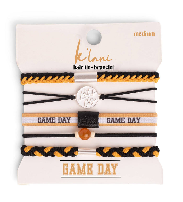 K'lani hair tie bracelets - "Game Day"