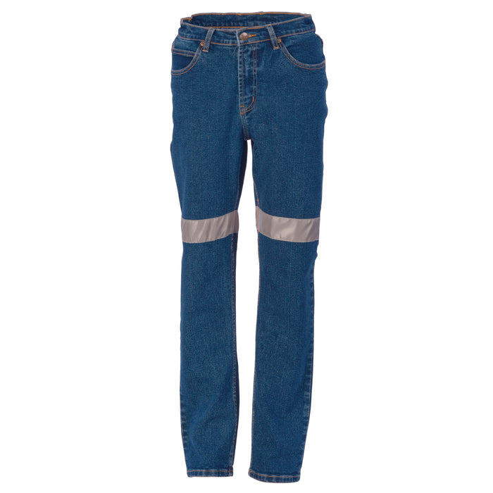 Ladies Taped Denim Stretch Jeans R/Tape 3339