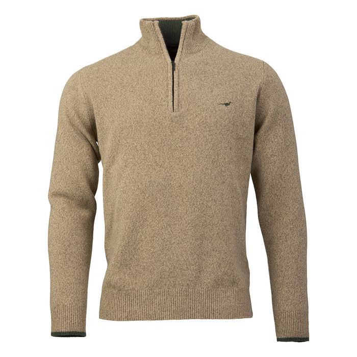 Laksen Brompton Zip-neck Lambswool Sweater
