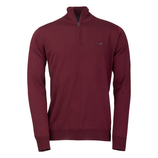 Laksen Norfolk Zip-neck Merino Sweater