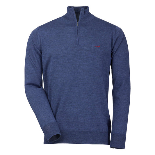 Laksen Norfolk Zip-neck Merino Sweater