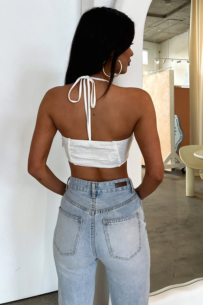 Lenny Crop - White