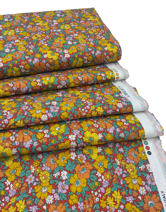 Liberty Fabrics Lasenby Quilting Cotton, Everlasting - Cosmos Song B