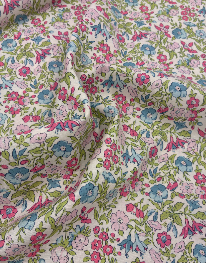Liberty Fabrics Lasenby Quilting Cotton, Everlasting - Mamie Flower B