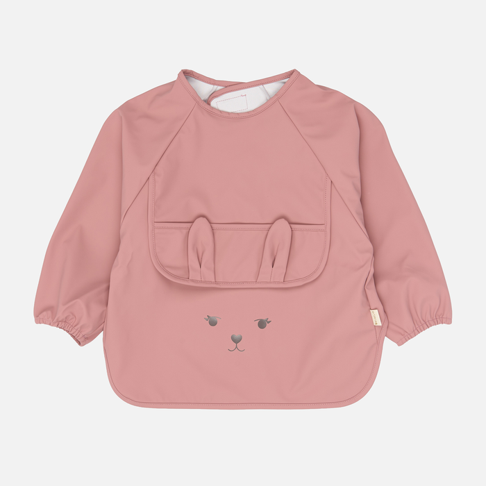 Long Sleeved Bunny Bib - Ash Rose - Set of 2