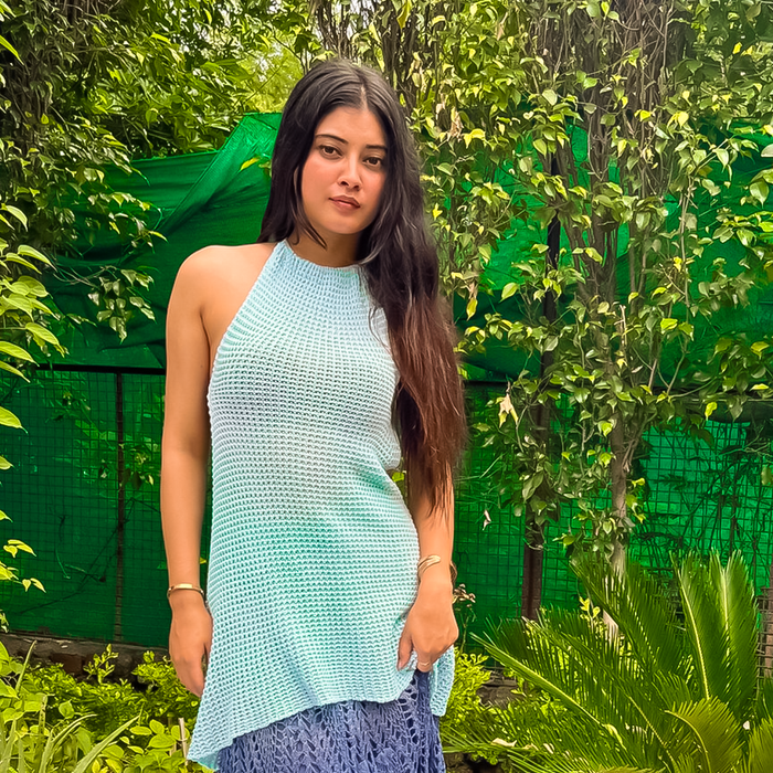 Lorna Crochet Top – Eco-Friendly Handknitted Summer Essential for Women - Mojopanda Organic  Store