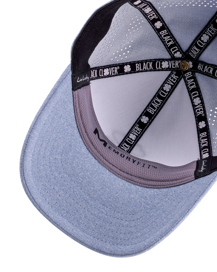 Lucky Heather Laser 5 Blue Memory Fit Hat