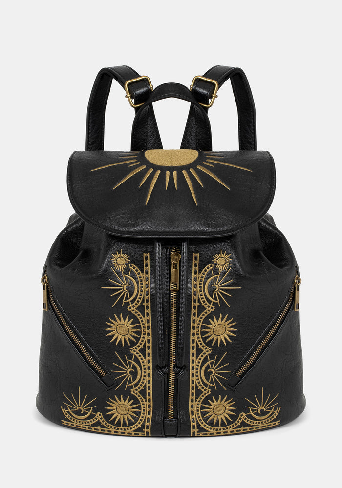 Lunara Celestial Embroidered Backpack