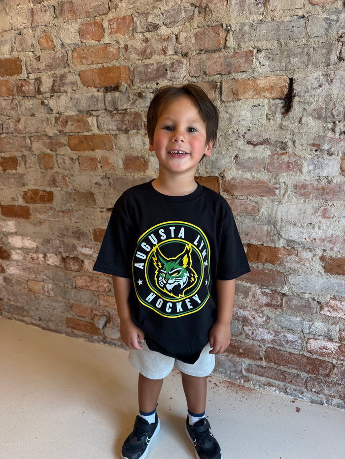 Lynx Youth Round Black Tee