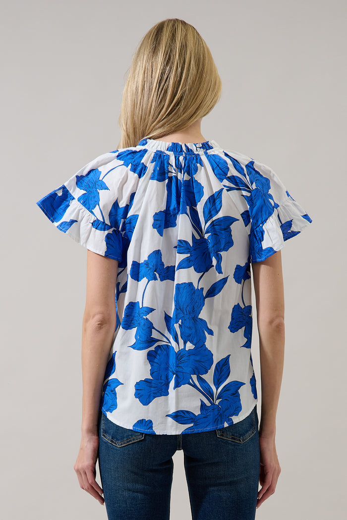 Macy Ruffle Top Gemmi Floral