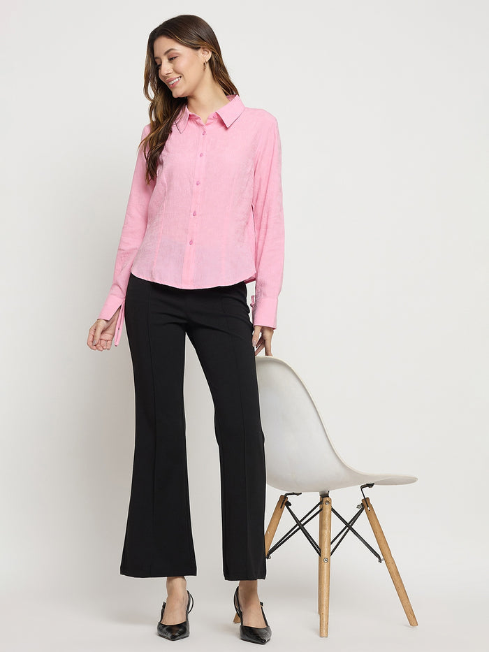 Madame Black Flared Ankle Trousers
