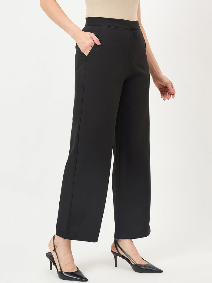Madame Black Stretch Slim-Fit Trousers