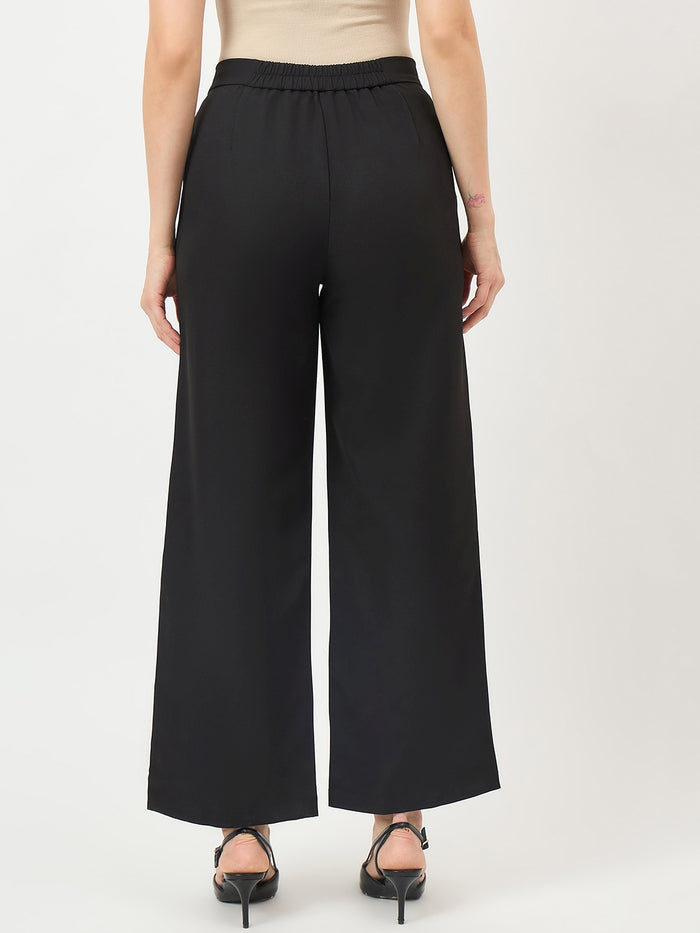 Madame Black Stretch Slim-Fit Trousers