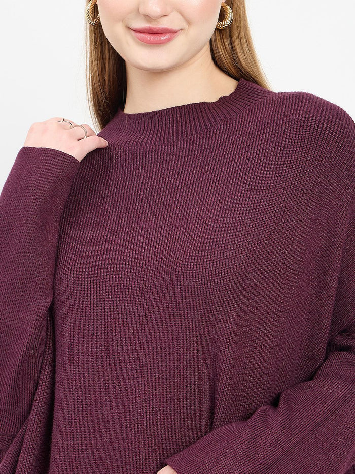 Madame Designer Purple Knit Co-ord Set