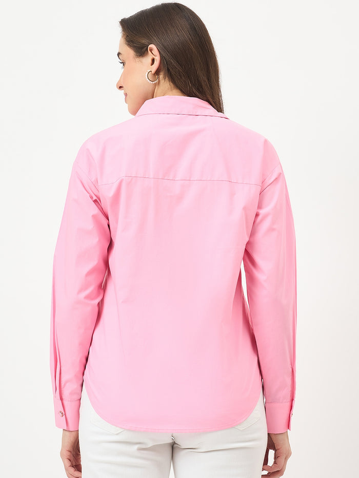 Madame Pink Cotton Shirt