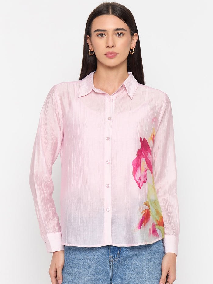 Madame Pink Tencel-Blend Shirt