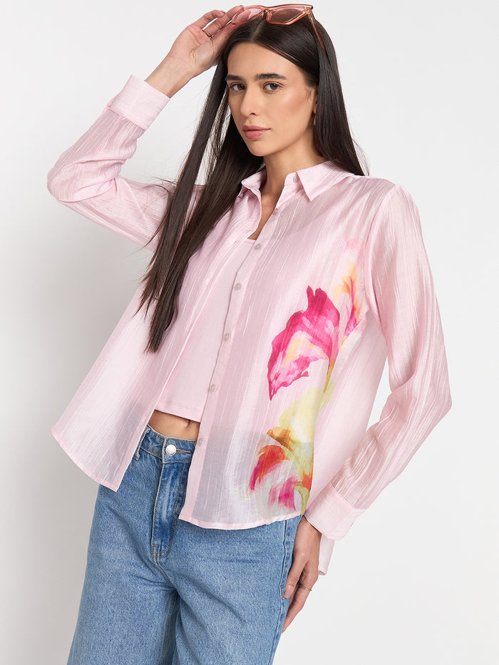 Madame Pink Tencel-Blend Shirt