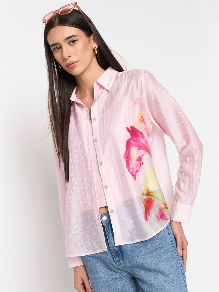 Madame Pink Tencel-Blend Shirt