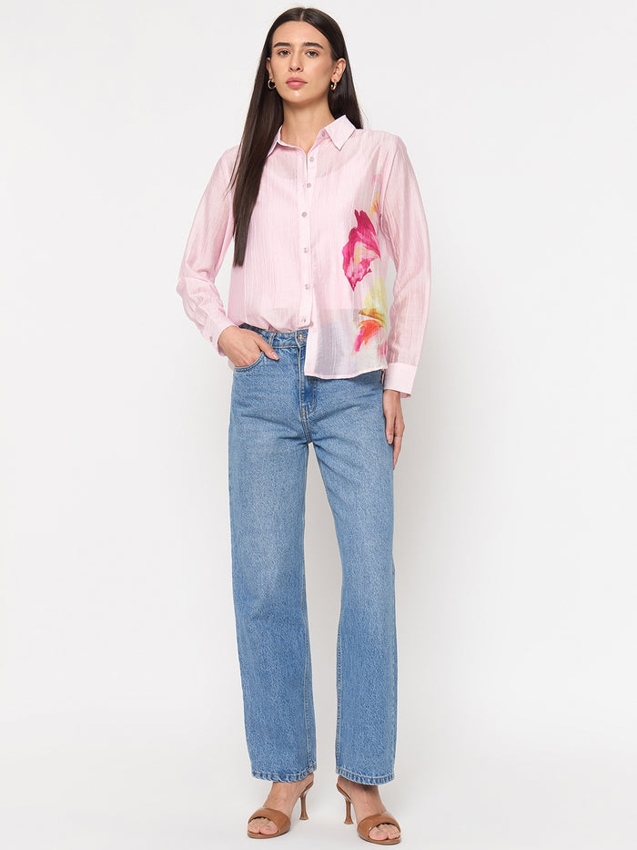 Madame Pink Tencel-Blend Shirt
