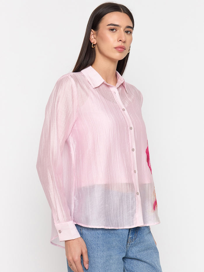 Madame Pink Tencel-Blend Shirt