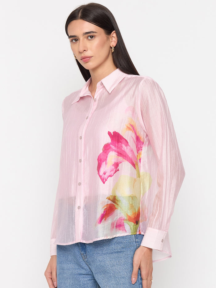 Madame Pink Tencel-Blend Shirt