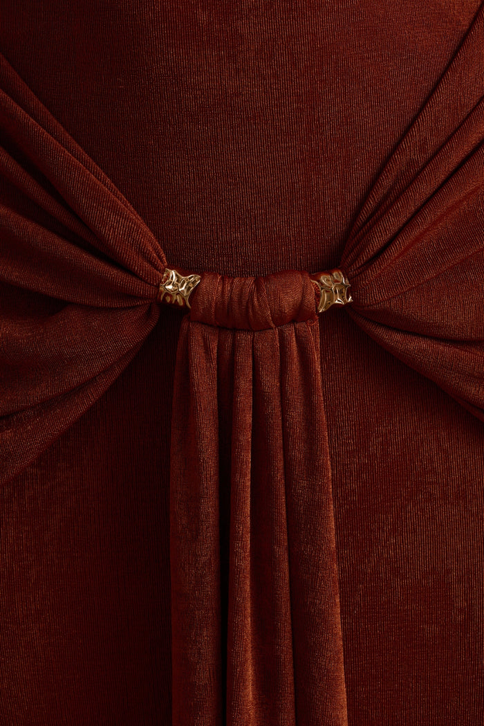 Madonna Rust Maxi Dress