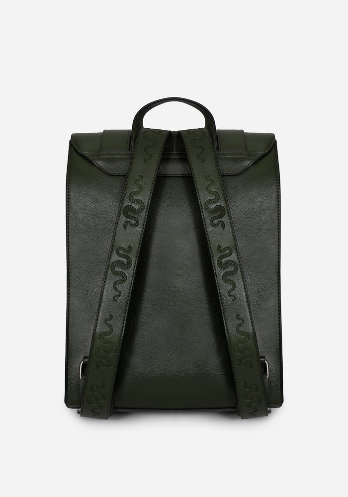 Mamba Snake Buckle Satchel Bag